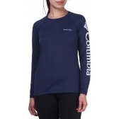 Camiseta Feminina Columbia - Aurora - Manga Longa - Azul-escuro