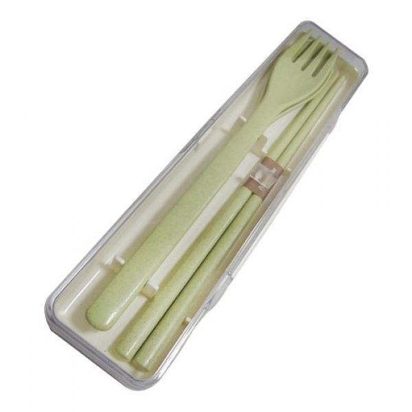 Conjunto De Talheres De Fibra De Trigo - Naturehike - Verde