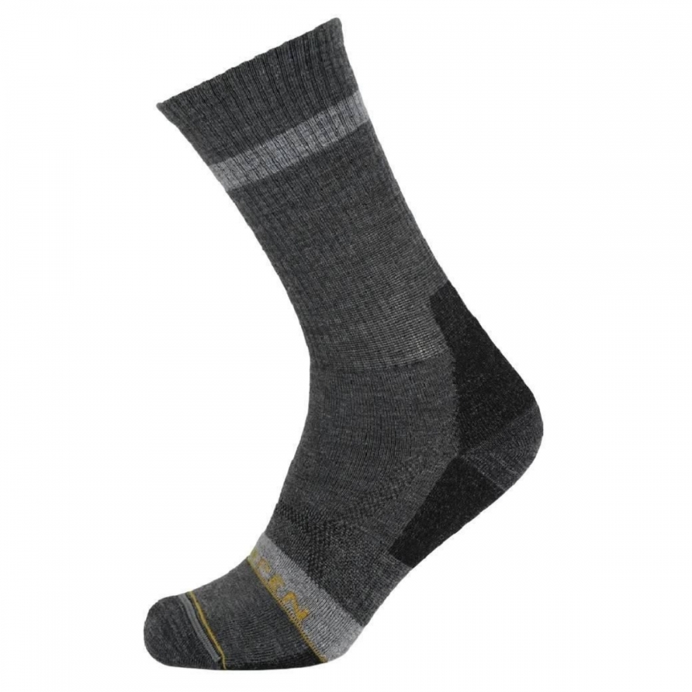 Meia Lorpen Merino Hike Midweight Crew - Cinza-escuro