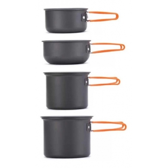 Kit De Panelas Camping Mountain Cook 4 Peças - Naturehike