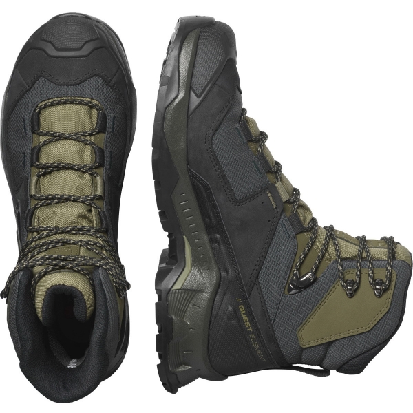 Bota Salomon Masculina - Quest Element Gtx - Preto-verde