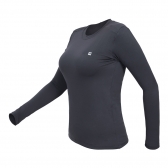 Camiseta Curtlo Feminina Longa - Active Fresh UV50+ - Preto