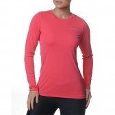 Camiseta Feminina Columbia Neblina - Manga Longa - Vermelho