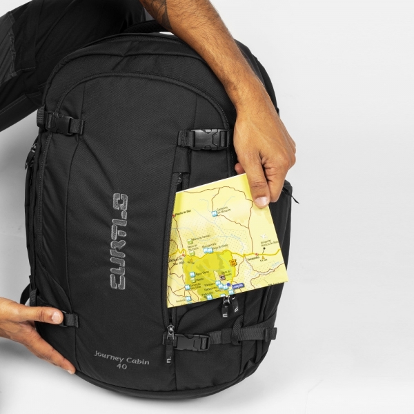 Mochila de Viagem Cabine do Avião Curtlo - Journey Cabin 40L - Preto