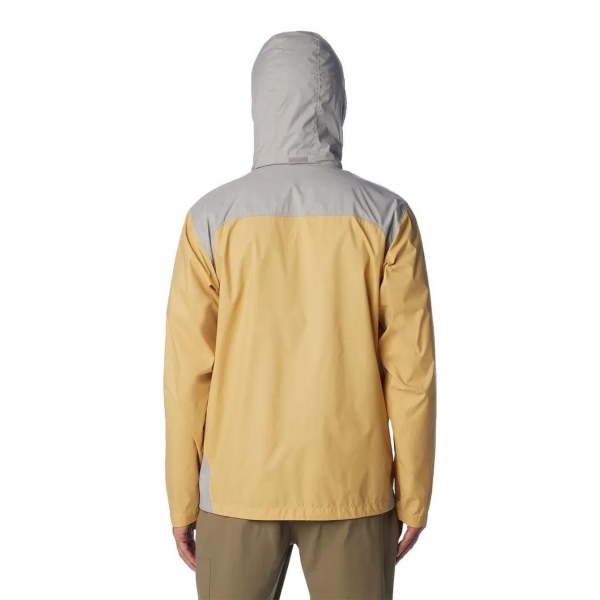 Jaqueta Corta Vento Masculina Columbia - Glennaker Lake - Amarelo-cinza