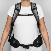 Mochila Curtlo - Trail Lite 14L - Preto-Laranja