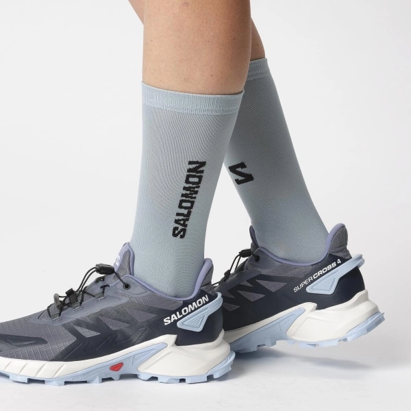 Tênis Feminino Salomon - Supercross 4 - Cinza-azul