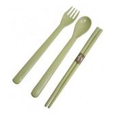 Conjunto De Talheres De Fibra De Trigo - Naturehike - Verde