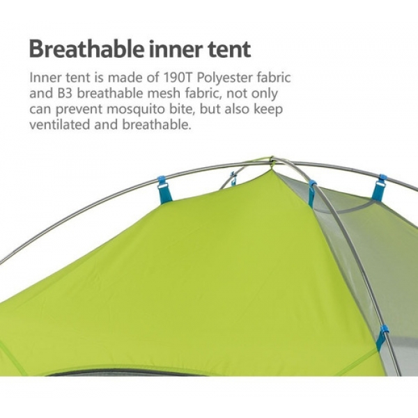 Barraca Naturehike 2 Pessoas - Pro Series 2 UFP50+ - Verde