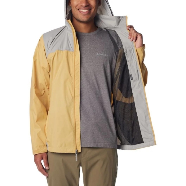 Jaqueta Corta Vento Masculina Columbia - Glennaker Lake - Amarelo-cinza