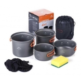 Kit De Panelas Camping Mountain Cook 4 Peças - Naturehike
