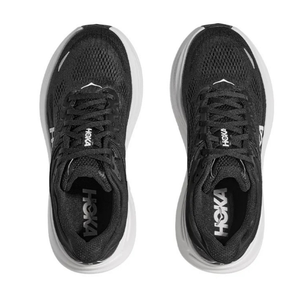 Tênis Masculino Hoka - Bondi 9 - Preto-branco