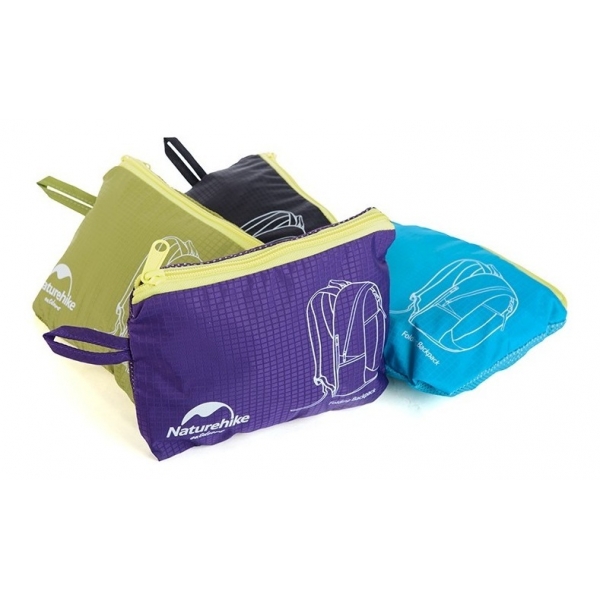 Mochila Dobrável Trekking Naturehike - Folding Bag 22L - Preto