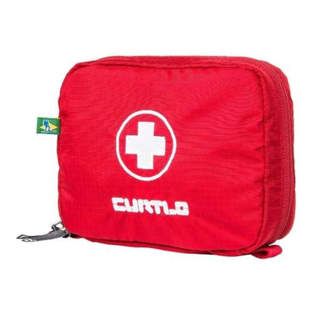 Nécessaire Curtlo Tamanho P - Kit Primeiros Socorros - Vermelho