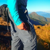 Calça Bermuda Masculina Curtlo - Trail Ec 50+ - Cinza