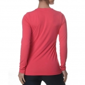 Camiseta Feminina Columbia Neblina - Manga Longa - Vermelho