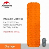 Isolante Inflável Naturehike - Sleeping Pad FC-10 - Laranja