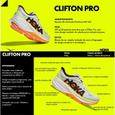 Tênis Hoka Clifton Pro Masculino - Branco