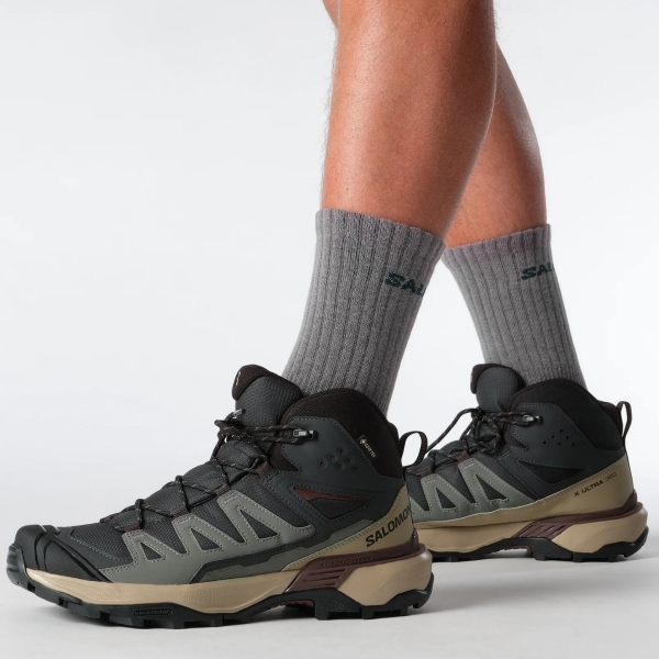 Bota Salomon X Ultra 360 Masculina - Chumbo
