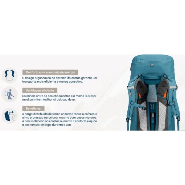Mochila Deuter Aircontact Lite 45+10 SL