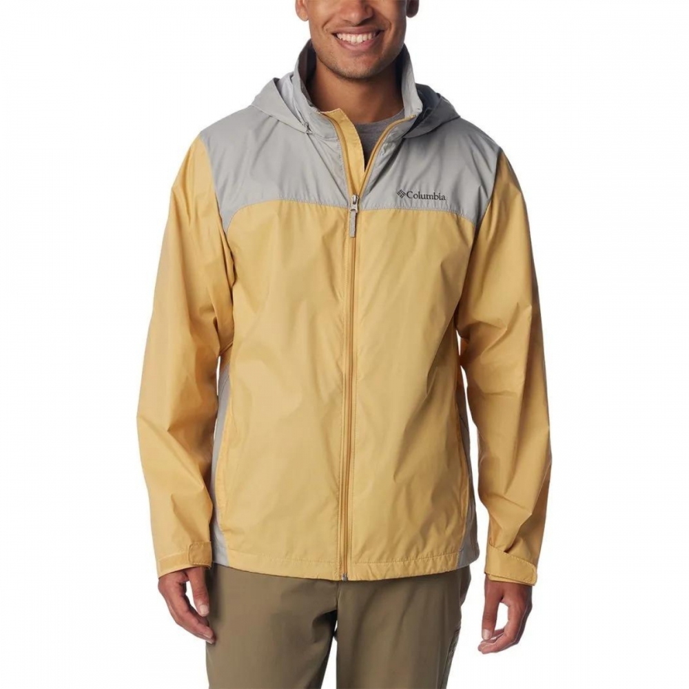 Jaqueta Corta Vento Masculina Columbia - Glennaker Lake - Amarelo-cinza