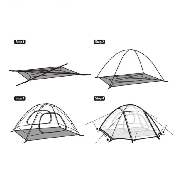 Barraca Naturehike Cloud Creek 2P Autoportante