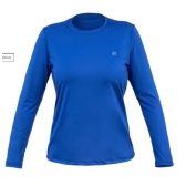 Camiseta Curtlo Feminina Longa - Active Fresh UV50+ - Azul