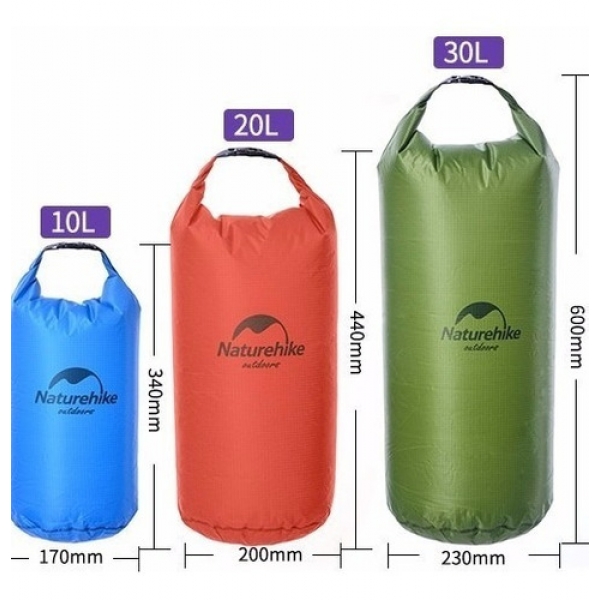 Saco Estanque Ultralight Naturehike - 30L Vermelho