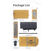 Barraca Camping Naturehike 3 Pessoas - Pro Series 3P UFP50+ - Amarelo