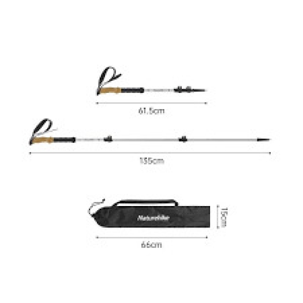 Bastão de Caminhada Mountaineering - Naturehike (PAR)