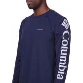 Camiseta Masculina Columbia - Aurora - Manga Longa - Azul-escuro