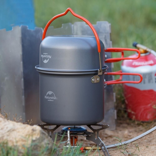 Kit De Panelas Camping Mountain Cook 4 Peças UPDATED - Naturehike