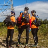 Mochila Curtlo - Trail Lite 14L - Preto-Laranja