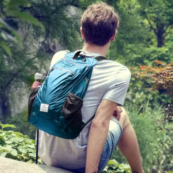 Mochila Dobrável Compacta Daypack - Naturehike 18L - Azul