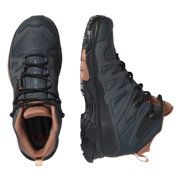 Bota Salomon Feminina - X Ultra 4 Mid Gtx - Cinza-escuro
